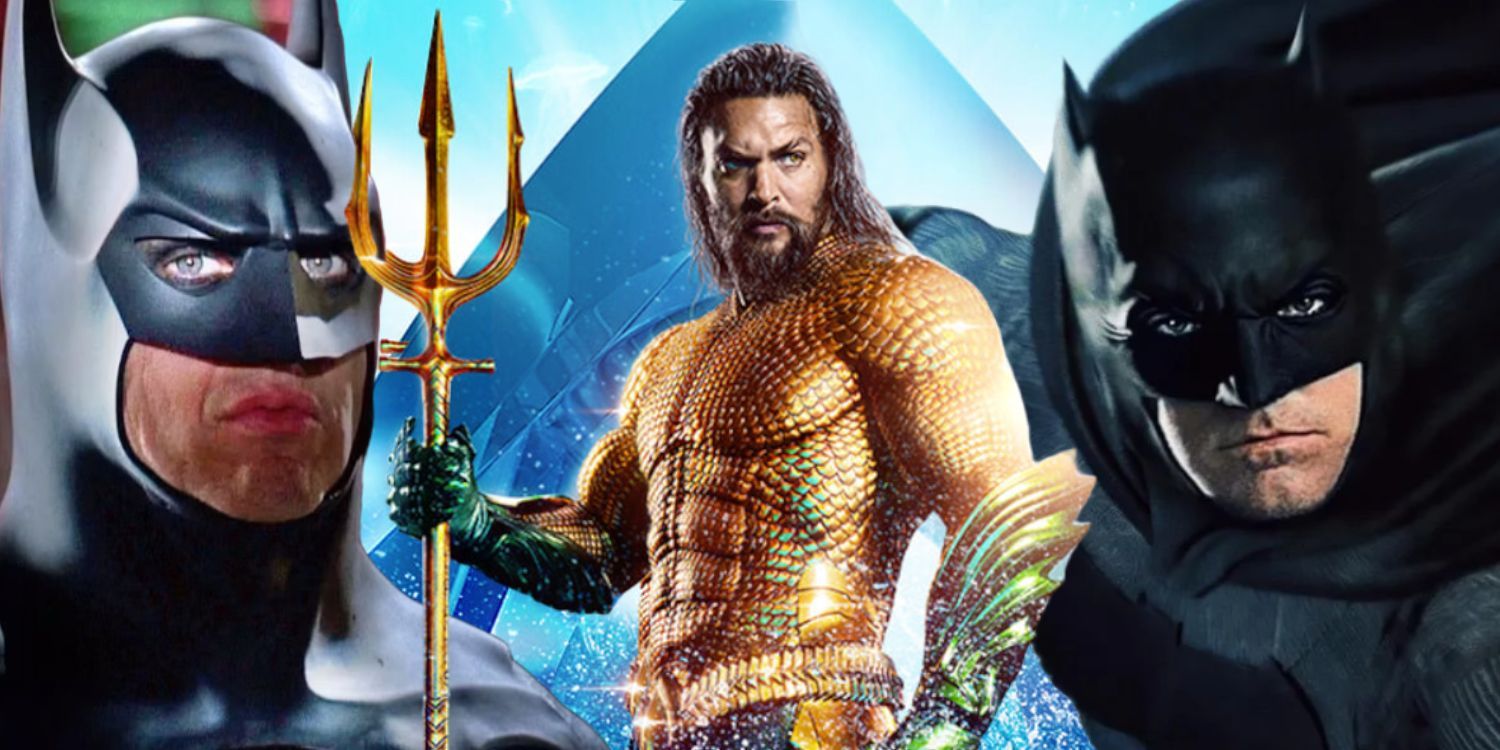 Michael Keaton&rsquo;s Batman, Jason Momoa&rsquo;s Aquaman, and Ben Affleck&rsquo;s Batman