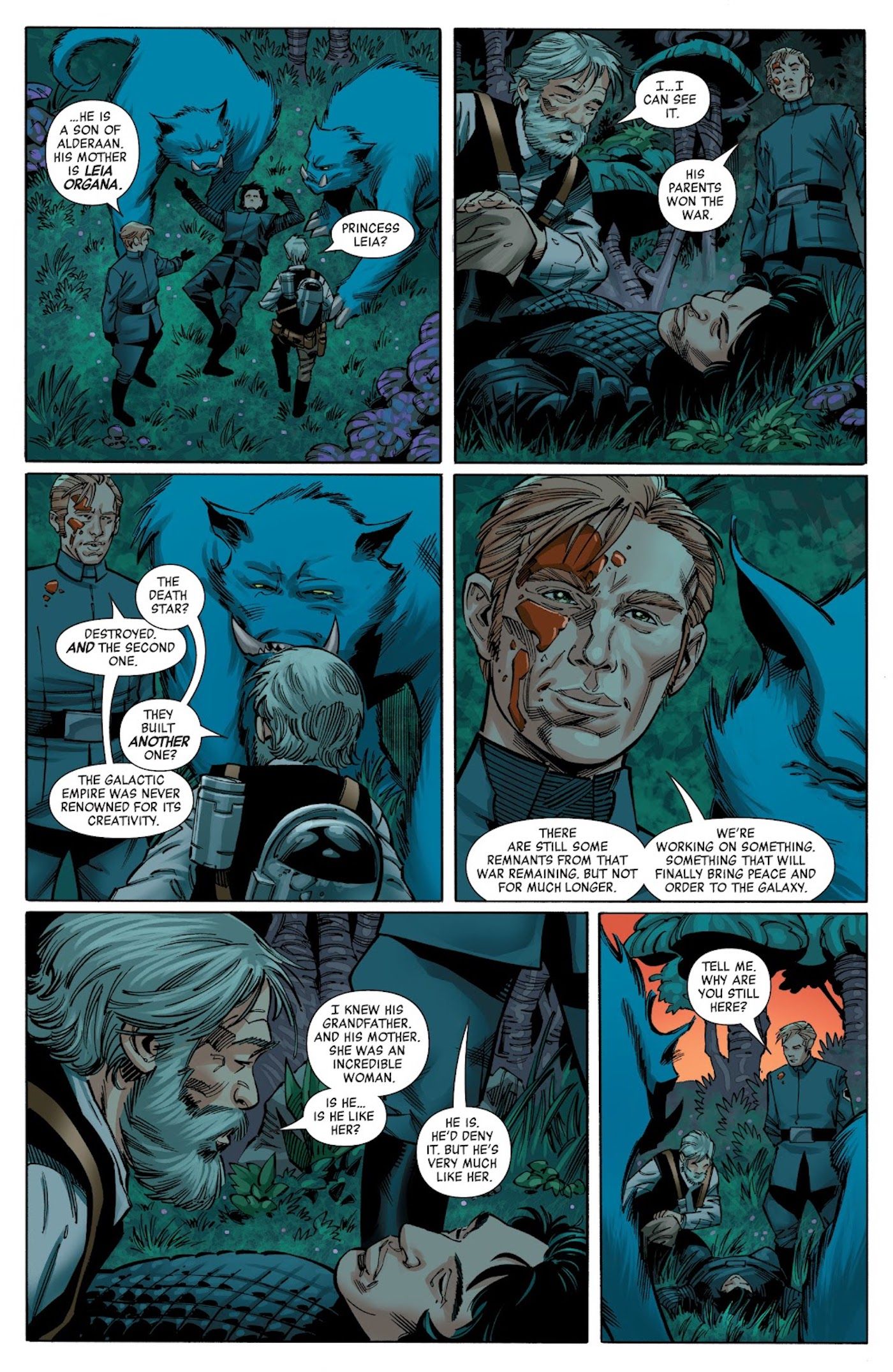 Hux on Kylo and Leia