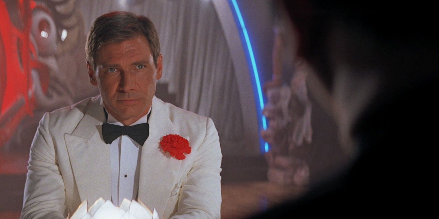 Indy in a tuxedo in Temple of Doom