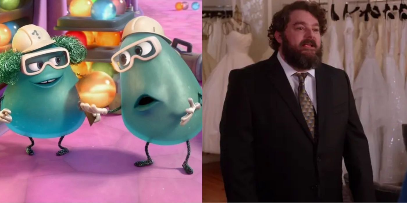 Split image of Forgetter Paula and Bobby in Inside Out and Fran in Unbreakable Kimmy Schmidt