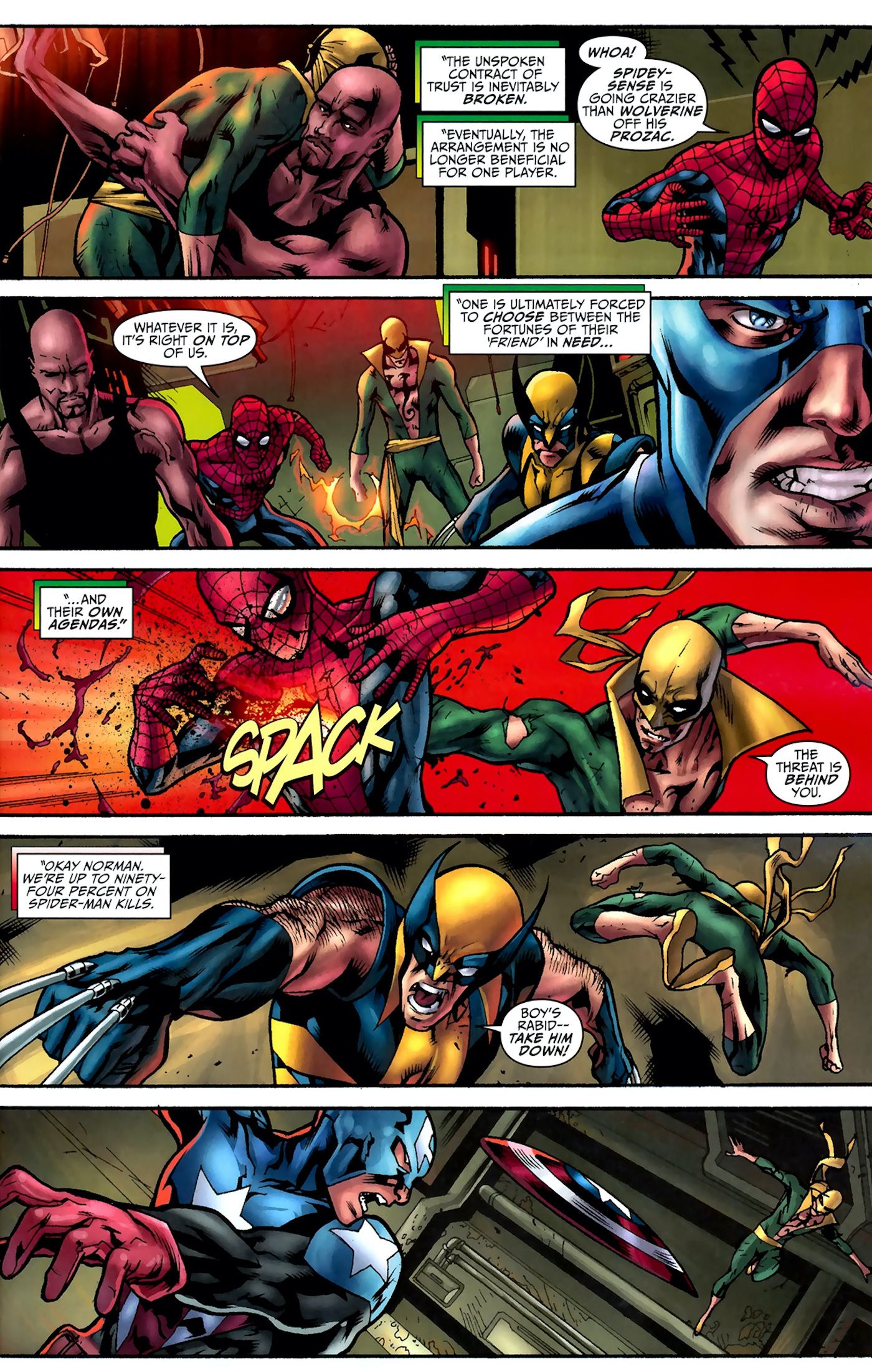 Punho de Ferro Luta Vingadores 1