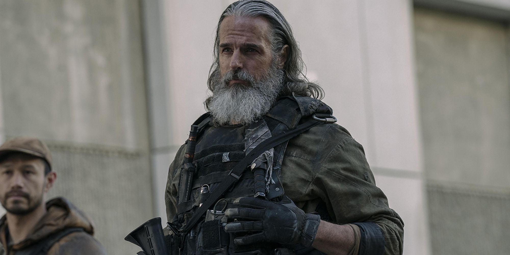 Jeffrey Pierce dans le rôle de Perry, le chasseur, dans une image de l'épisode 4 de The Last of Us