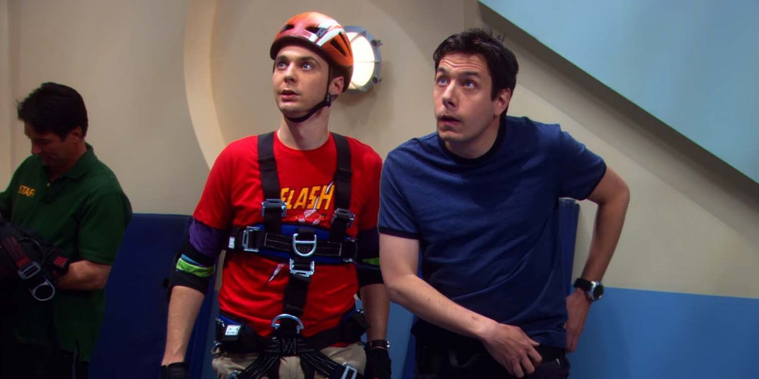 Jim Parsons como Sheldon em The Big Bang Theory temporada 2 episódio 13