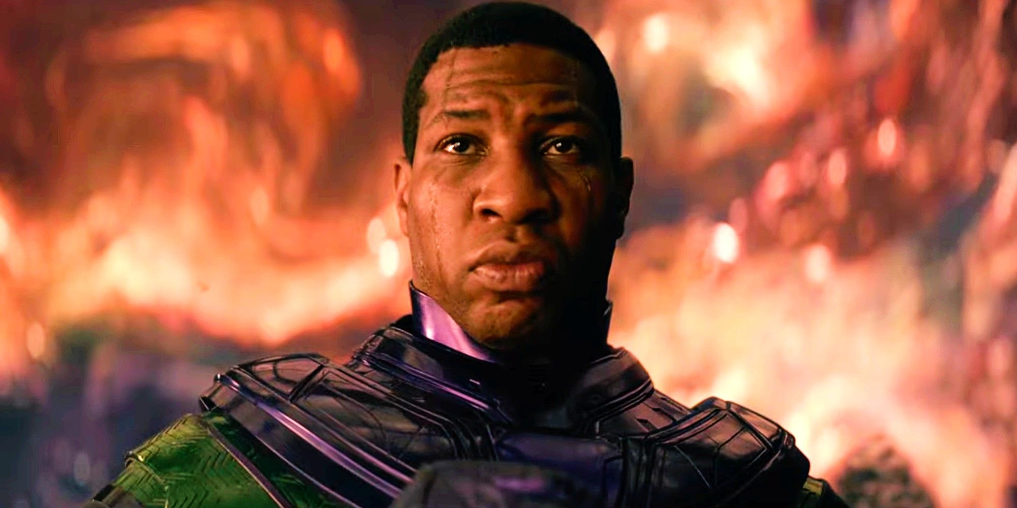 Jonathan Majors como Kang em Homem-Formiga e a Vespa Quantumania