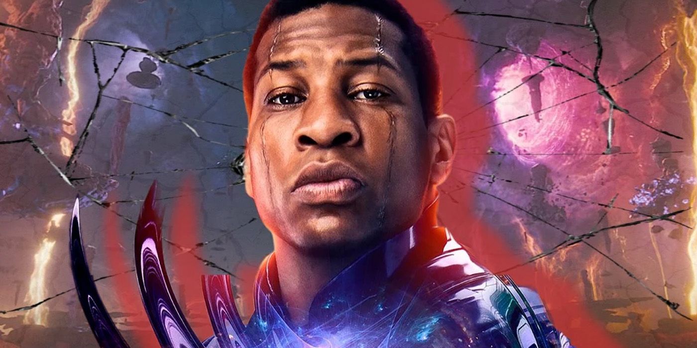 jonathan majors as kang the conqueror with the quantum realm in ant-man and the wasp quantumania