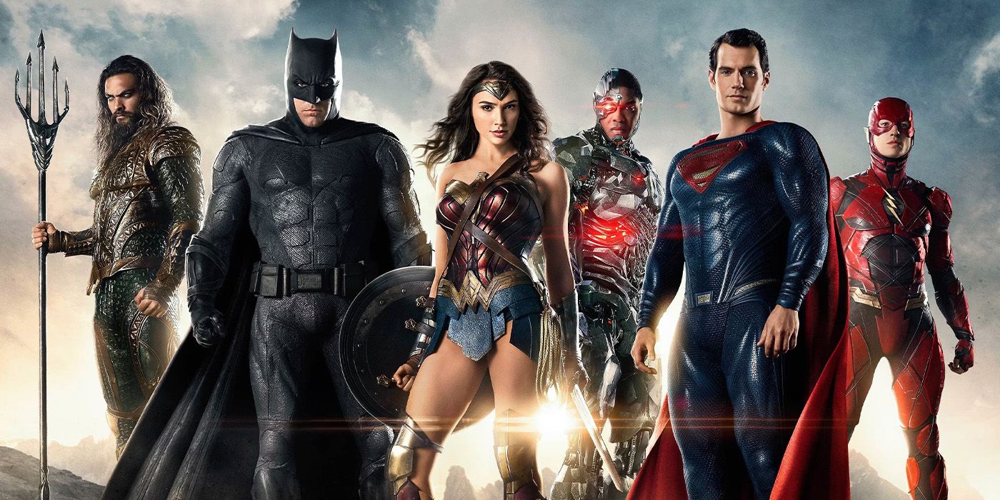 justice league in dceu aquaman batman wonder woman cyborg superman flash