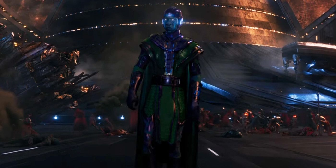kang the conqueror in the quantum realm in ant-man and the wasp quantumania