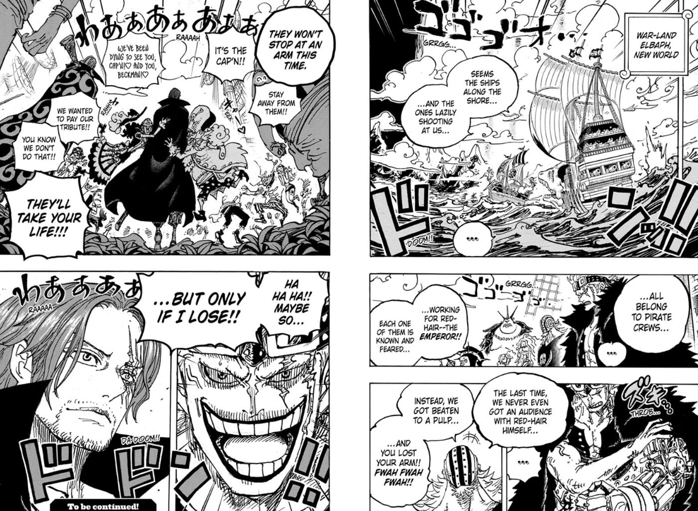 kid and shanks prepare to fight in one piece