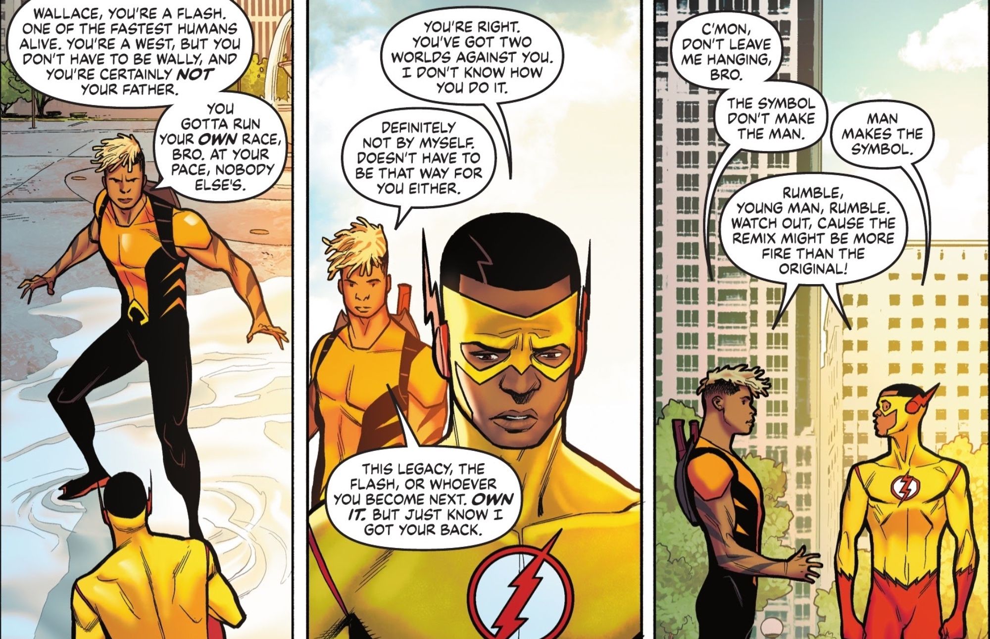 Kid Flash e Aquaman em DC Power