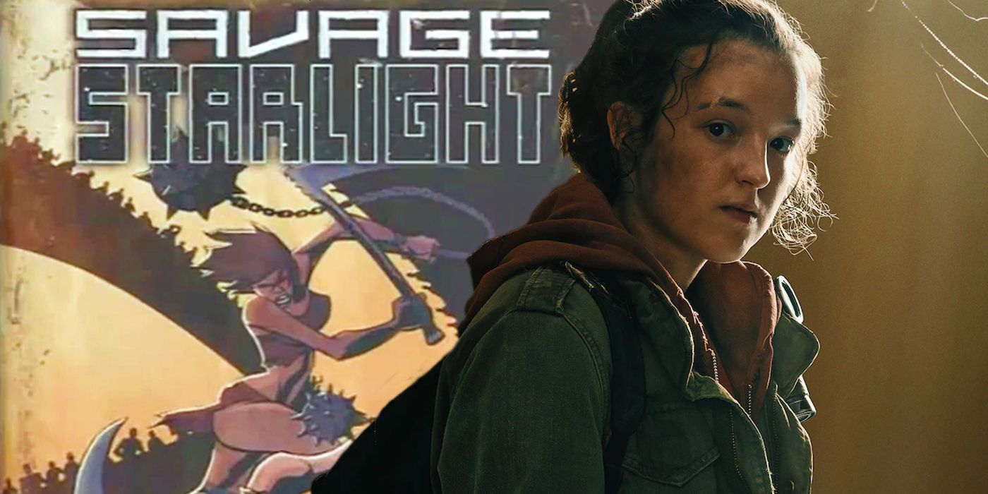 Savage Starlight comic collectible from the Last of Us game and Ellie's character poster from HBO for Last of Us show