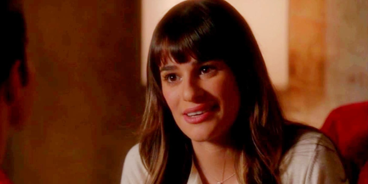 Lea Michele as Rachel in Glee.
