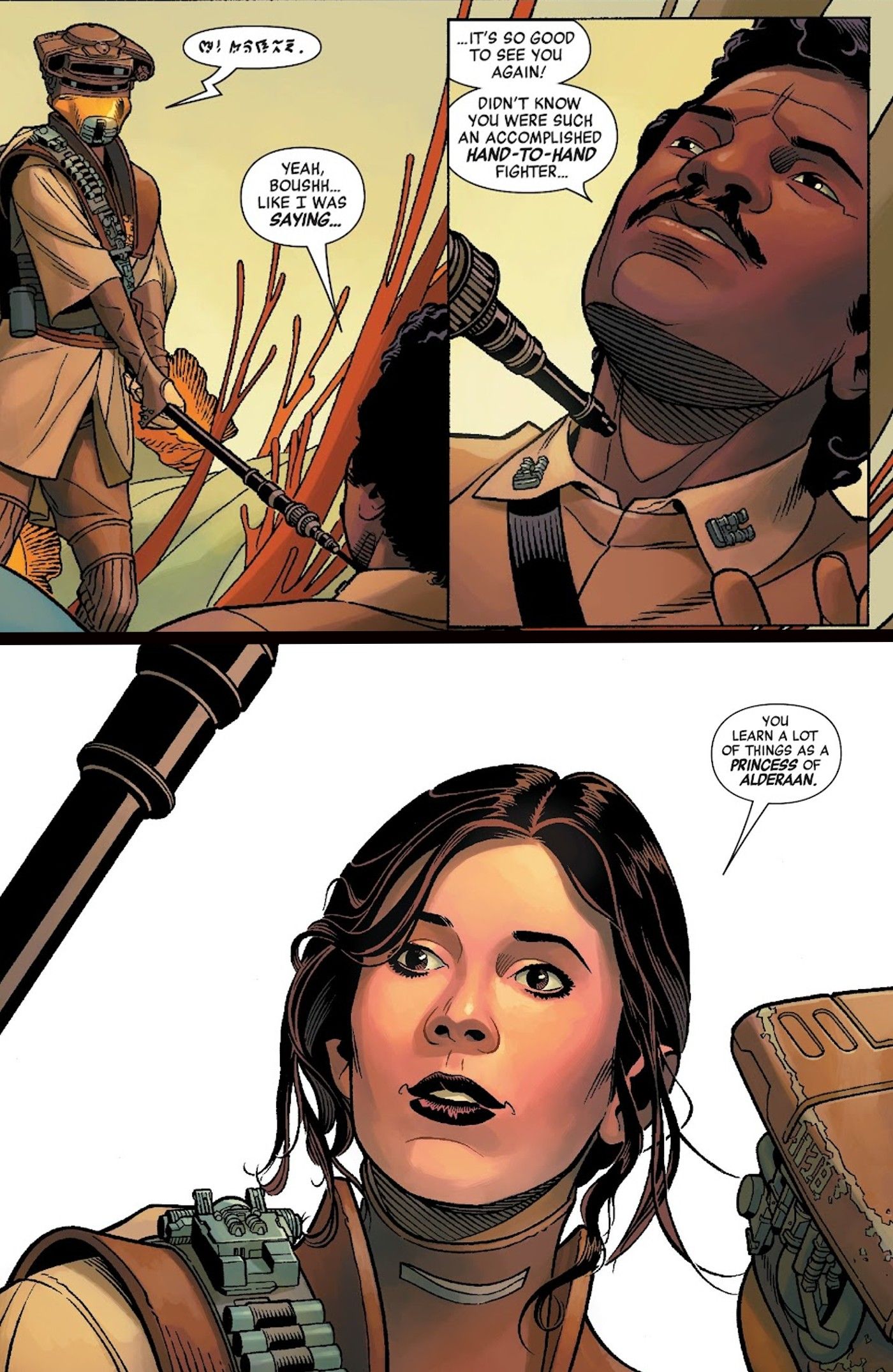 leia and lando calrissian in Star Wars age of rebellion princess leia