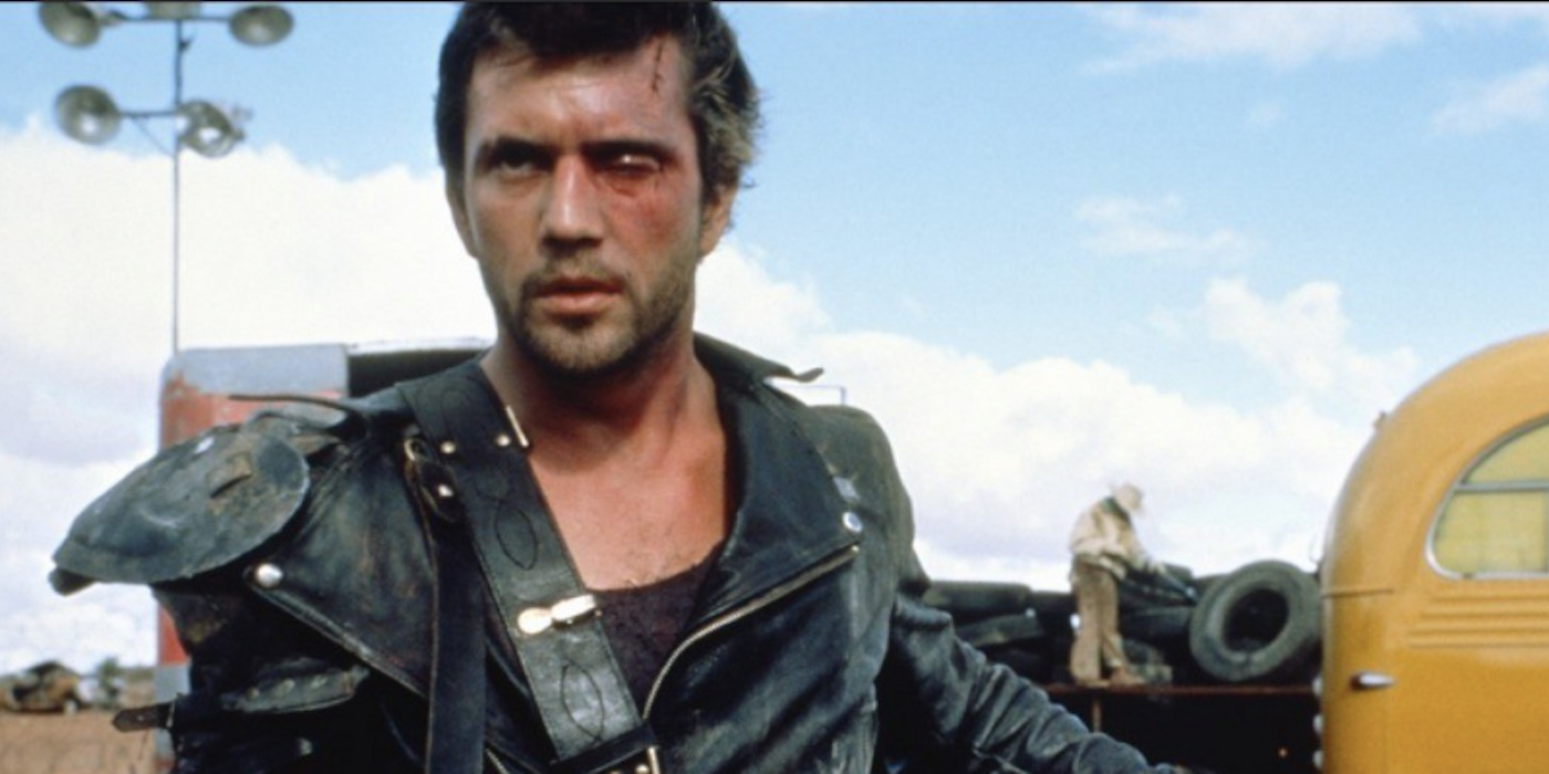 Mad Max looking battered and bruised in The Road Warrior