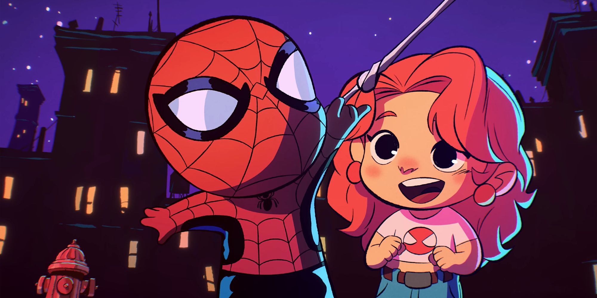 Marvel SNAP Cartoon Spider-Man And MJ In Marvel SNAP Hero Music Video