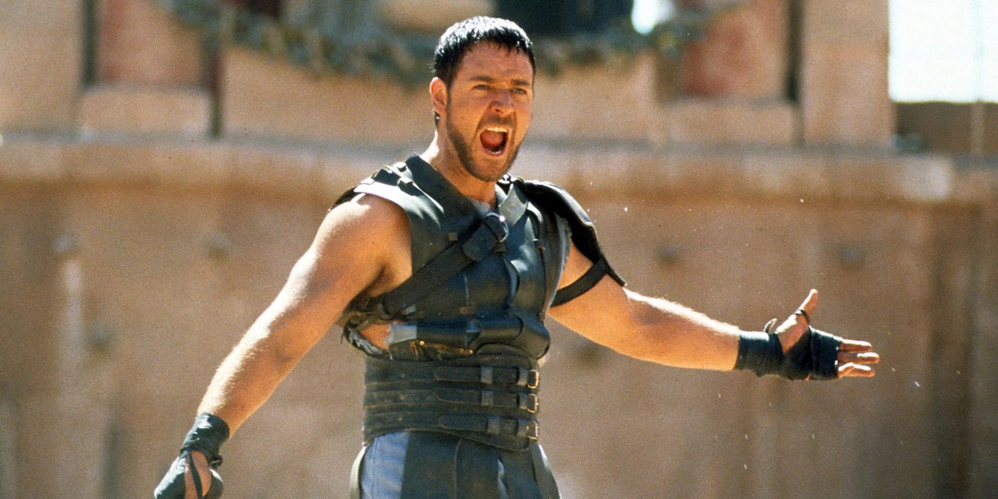 Maximus in the arena in Gladiator