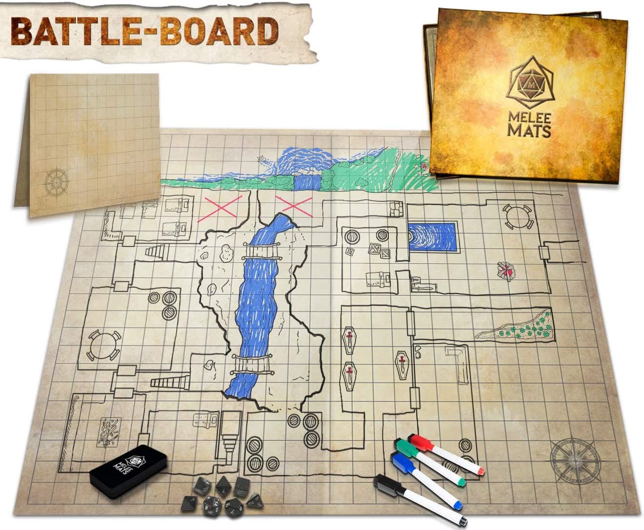 Melee Mats Double-Sided Game Board 1