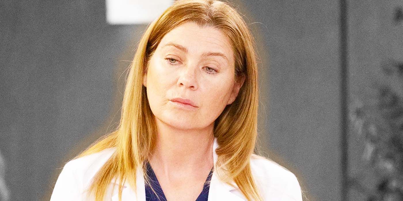 Meredith looking somber in Grey’s Anatomy