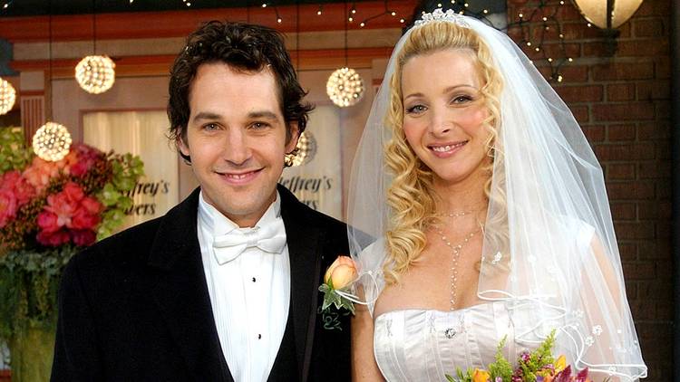 Mike and Phoebe in Friends series finale getting married