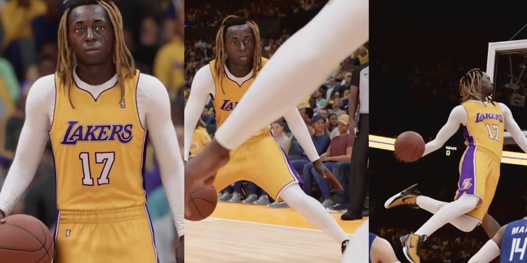 NBA 2K23 Lil Wayne Celebrity Guest Athlete Playing for LA Lakers for Season 4 Content