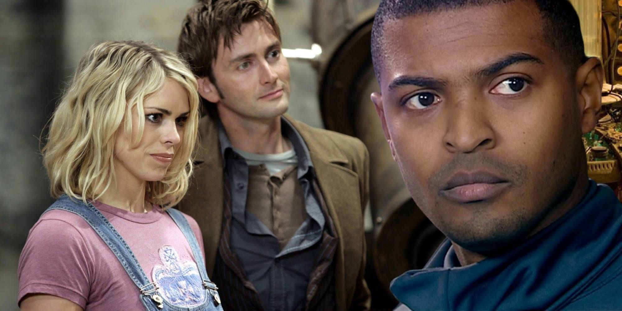 Rose, The Doctor and Mickey in Doctor Who