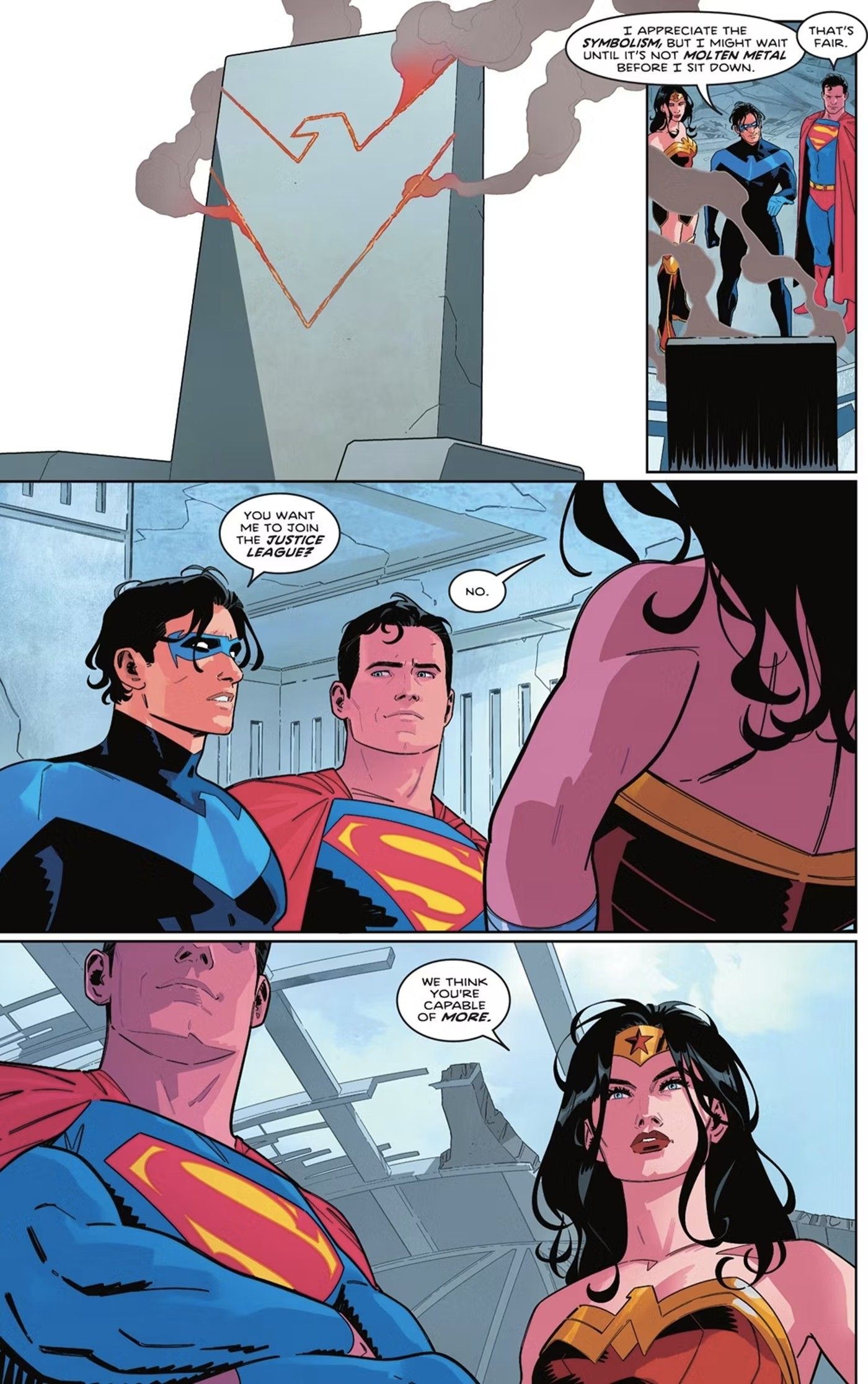 Nightwing Superman Wonder Woman