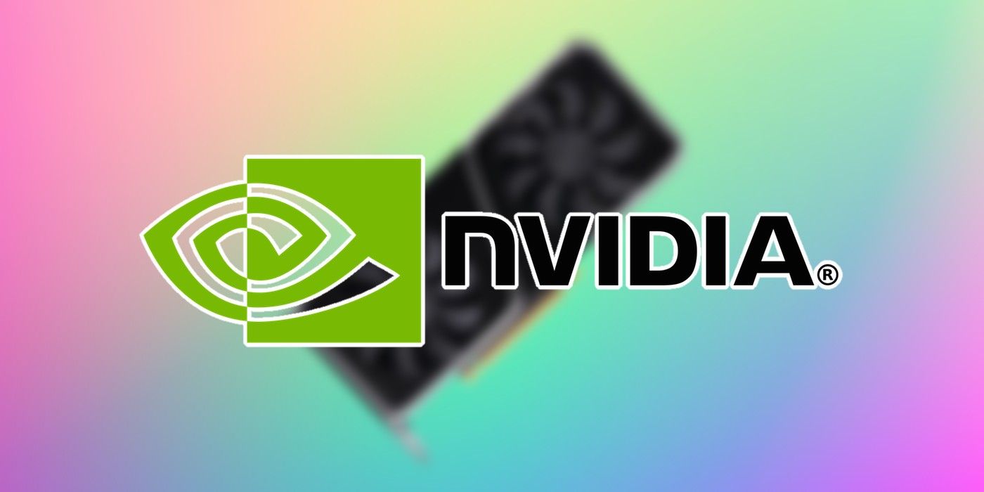 NVIDIA logo superimposed on a generic NVIDIA graphics card
