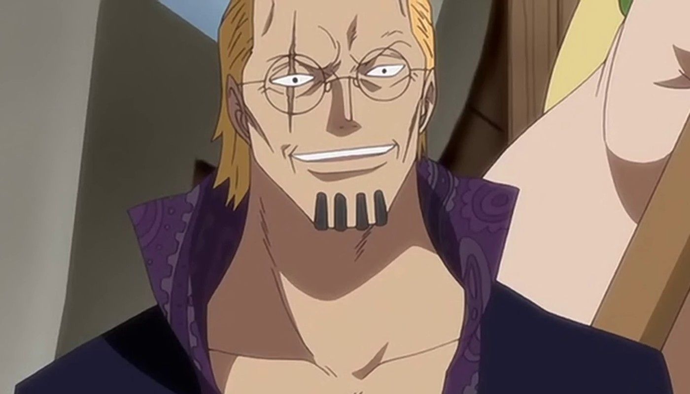 a young Rayleigh from One Piece smiling