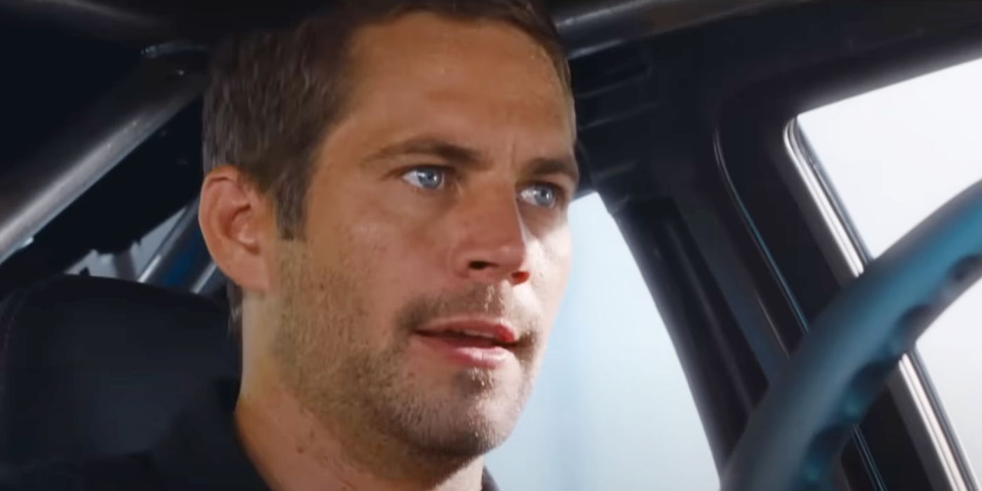 Paul Walker as Brian in Fast Five.