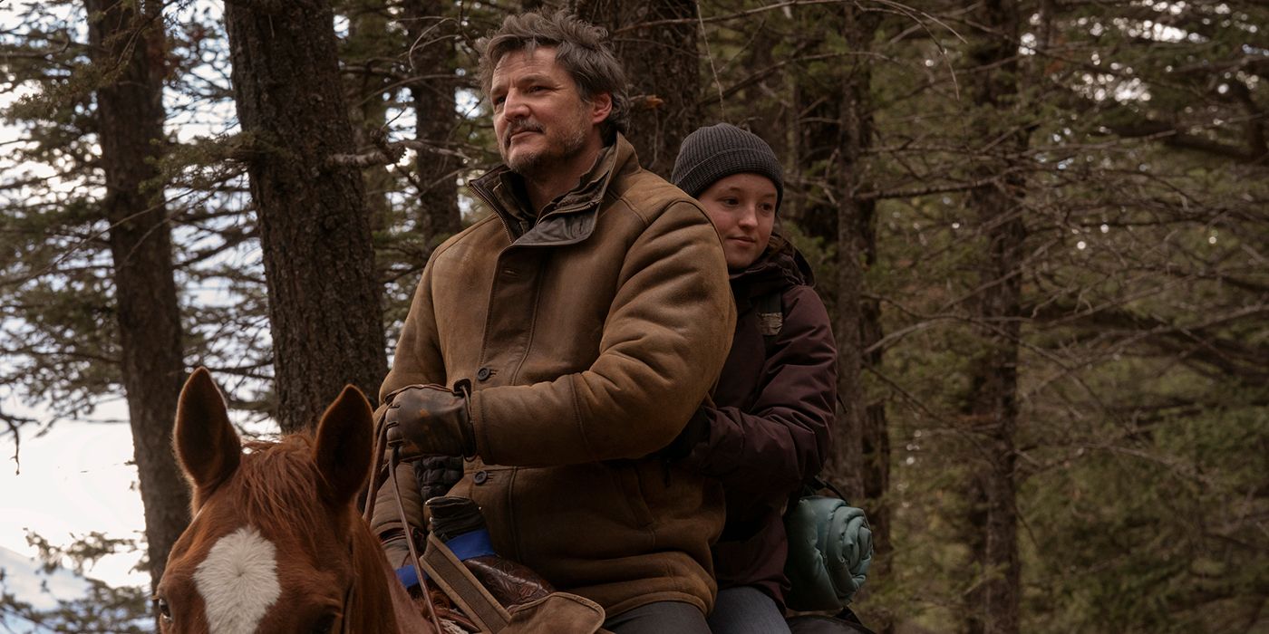 Pedro Pascal and Bella Ramsey in The Last of Us Episode 6