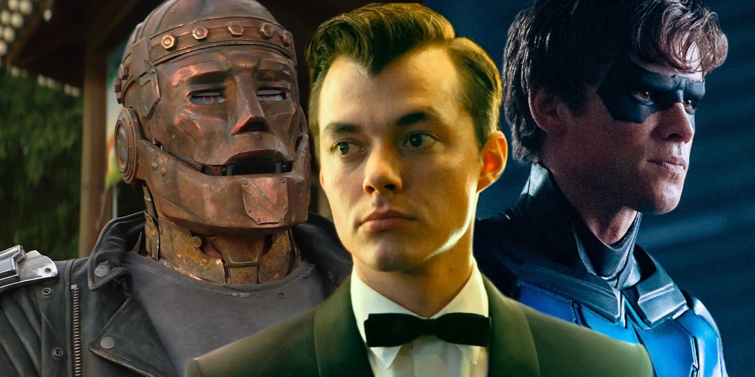 Pennyworth Robotman and Nightwing in DC shows