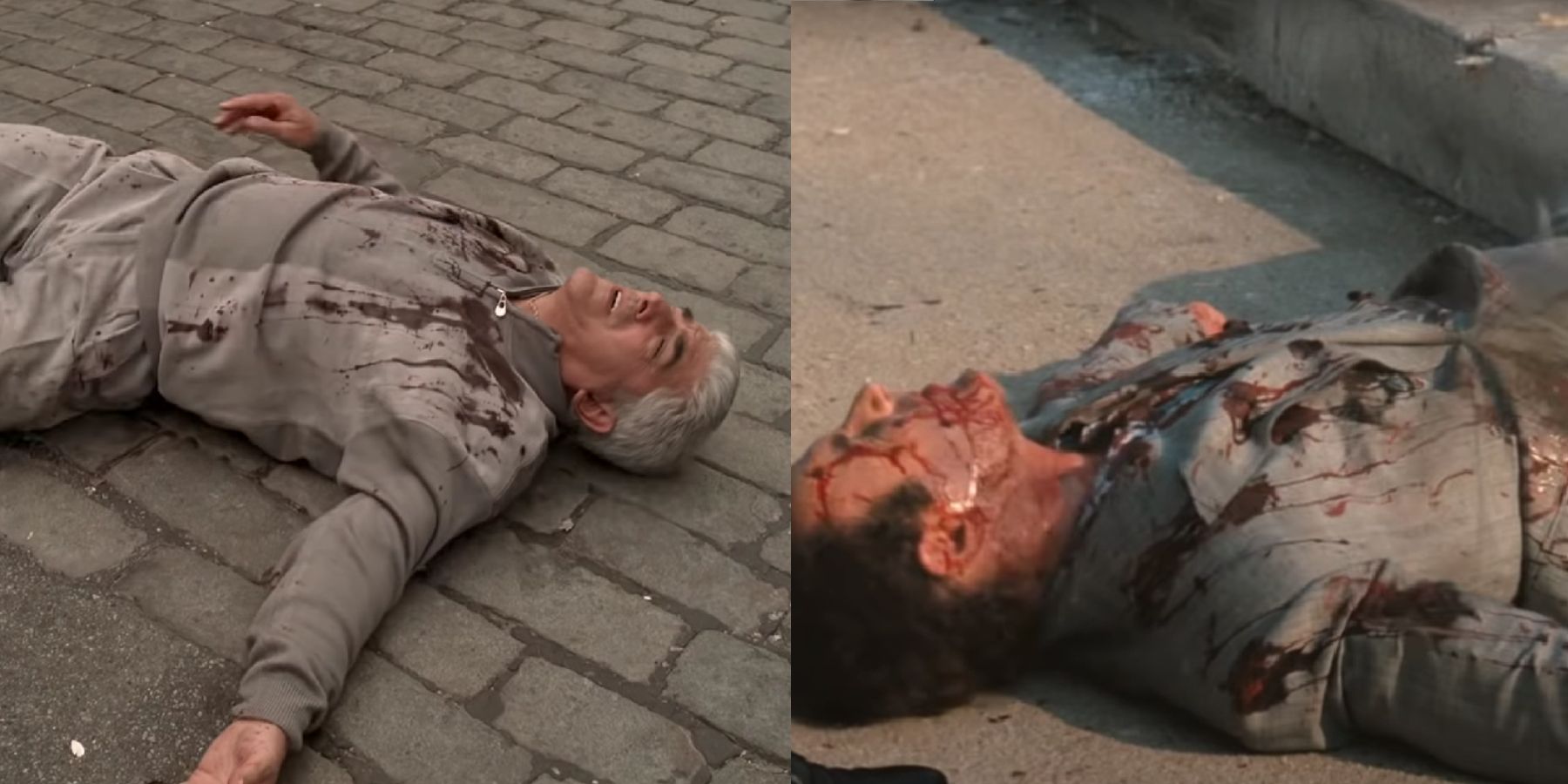 The deaths of Phil Leotardo and Sonny Corleone in The Sopranos and The Godfather