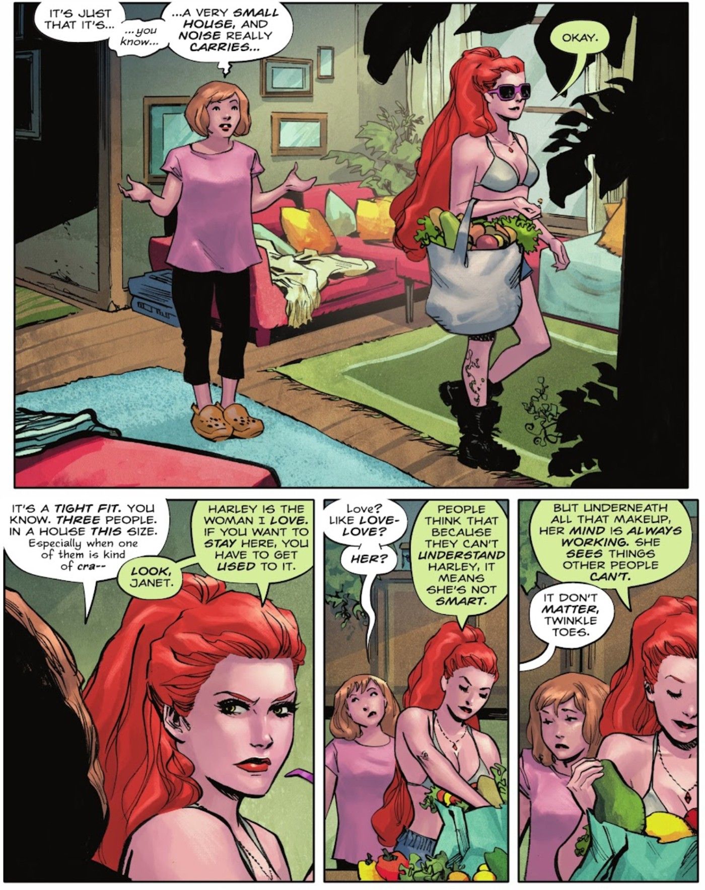 Poison Ivy Explains to Her Roommate What Makes Harley Quinn Special