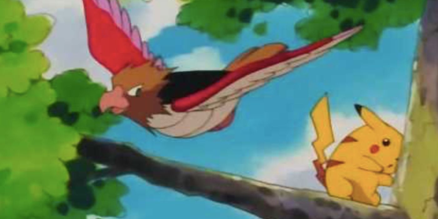 Pokémon&rsquo;s Pidgey is attacking Pikachu.