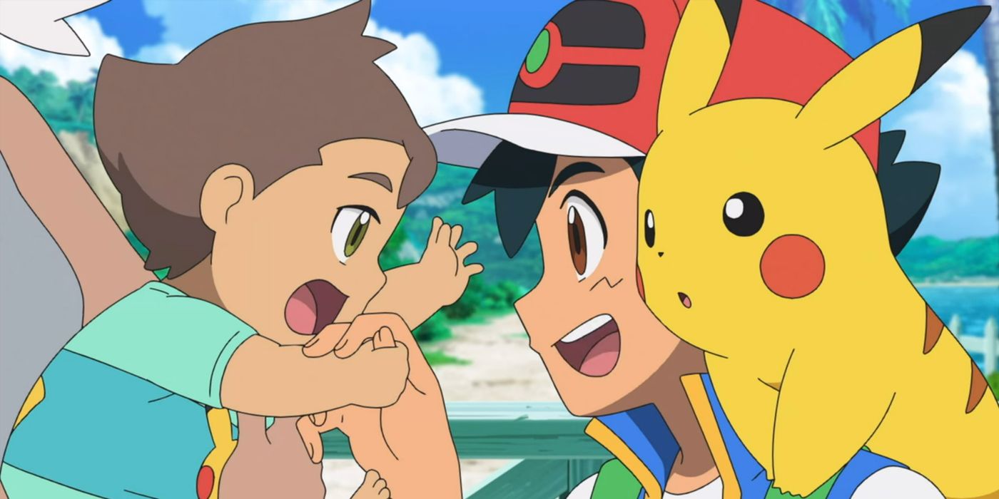 Pokemon: Ash bertemu dengan bayi Burnett, yang tidak ada saat dia berada di Alola.