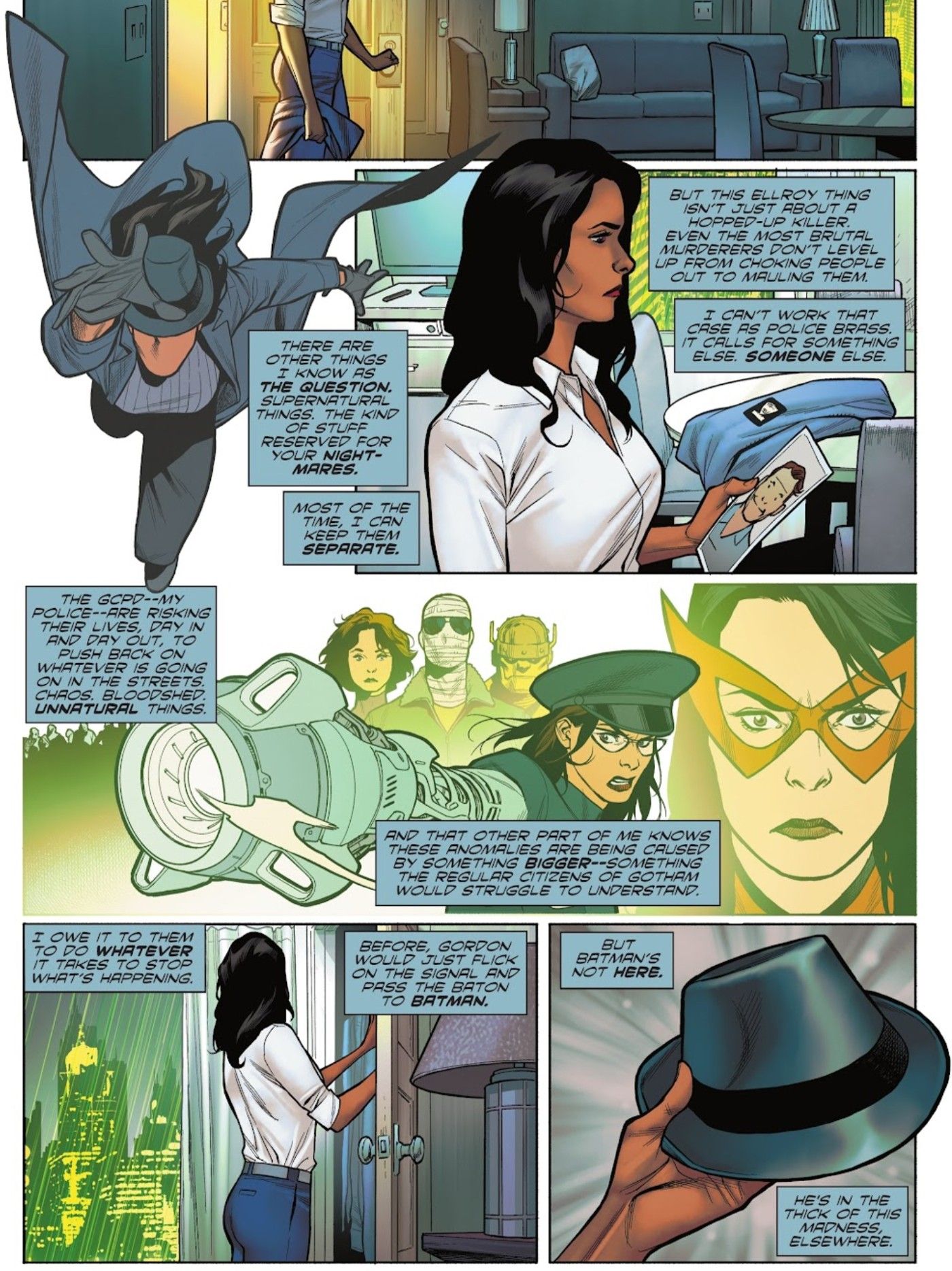 Renee Montoya Contemplates Why the Question Is An Important Persona