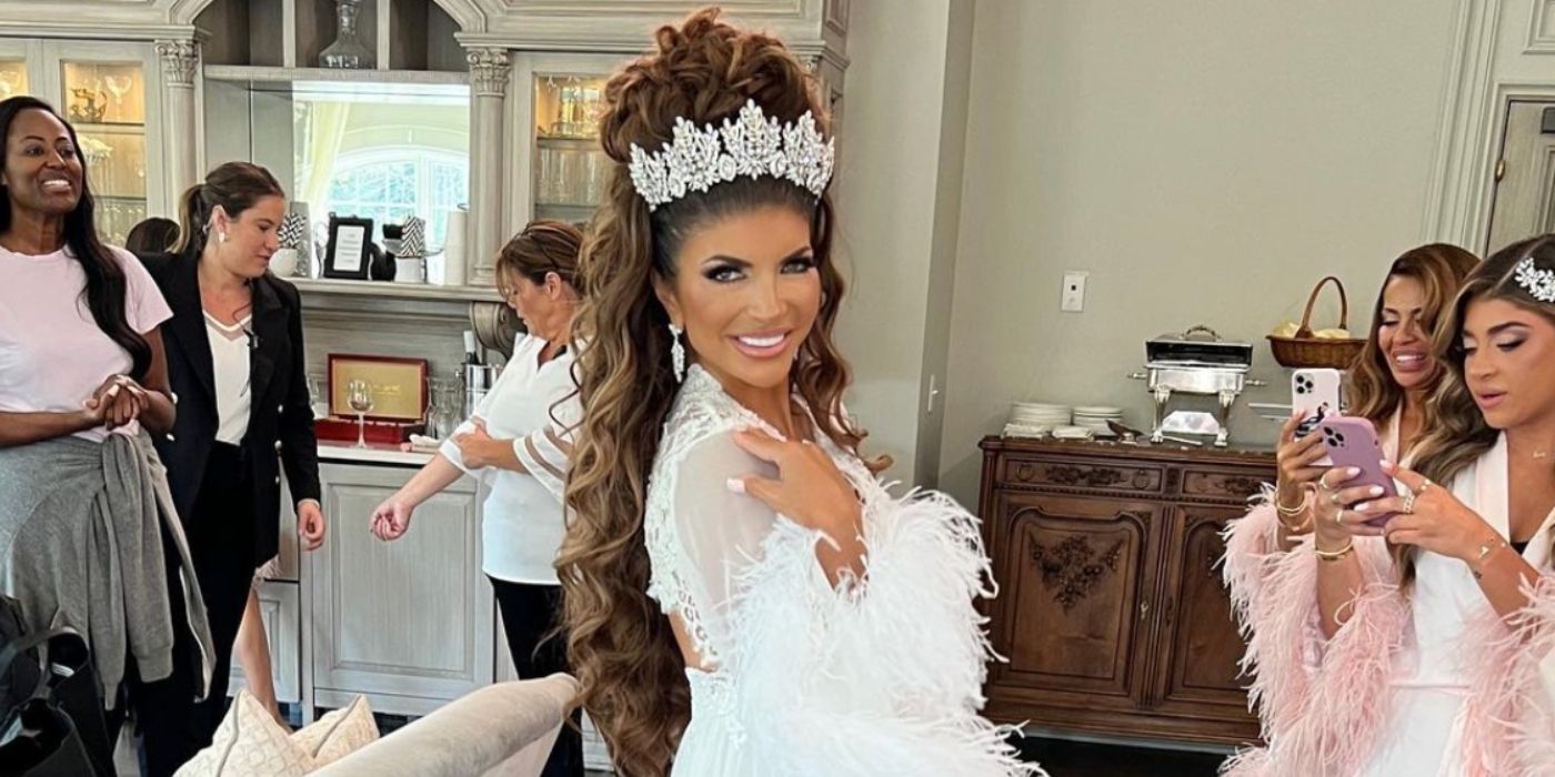 RHONJ star Teresa Giudice wearing her wedding dress