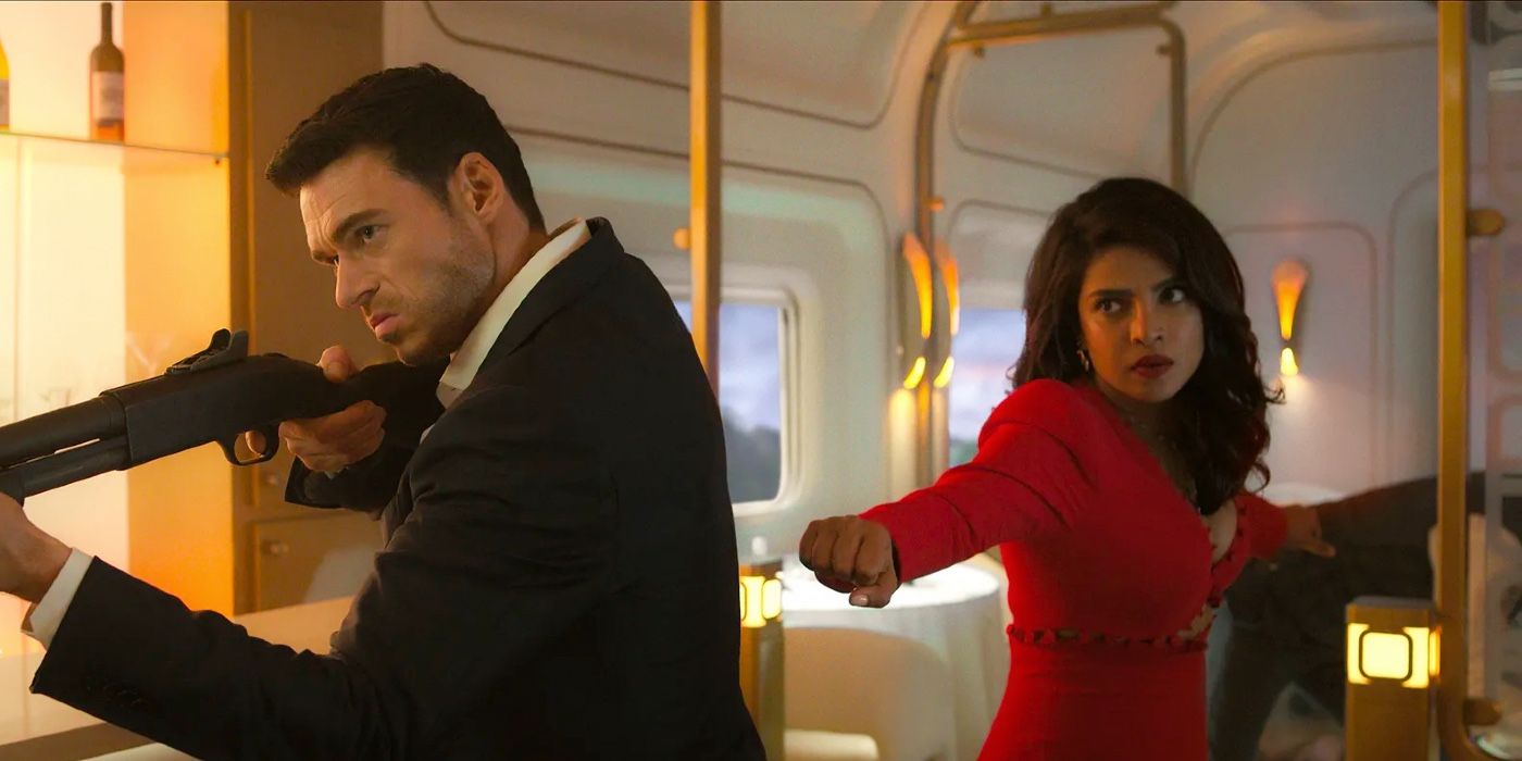 Richard Madden and Priyanka Chopra preparing to fight in Citadel