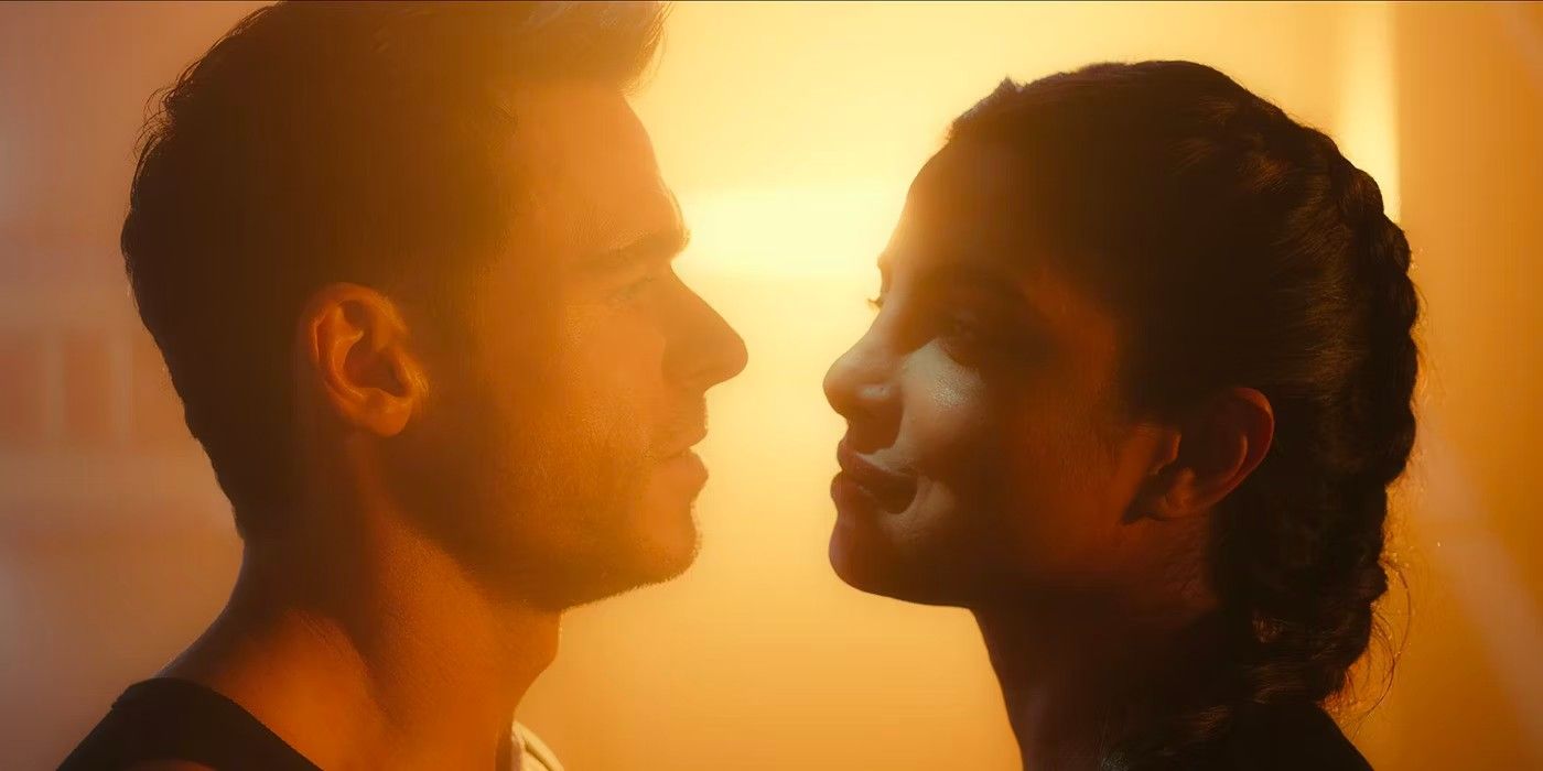 Richard Madden and Priyanka Chopra looking at each other lovingly in Citadel