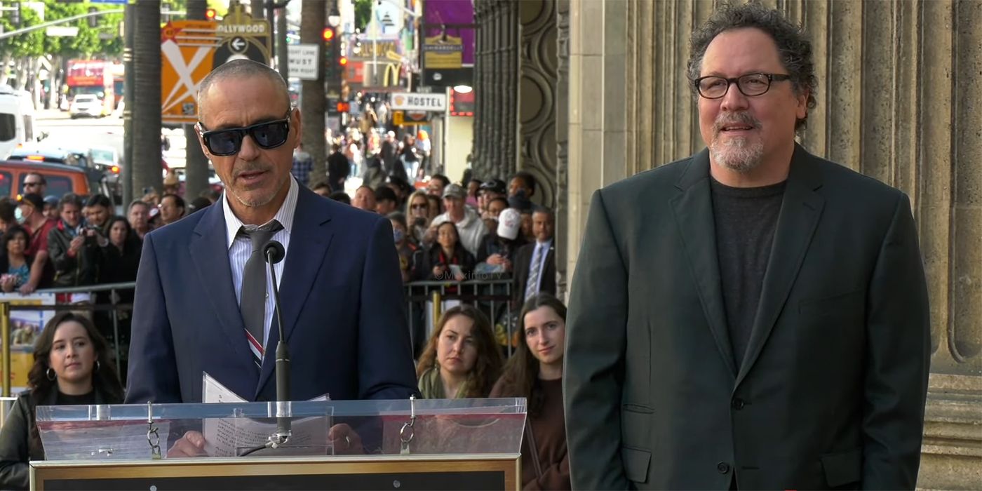 Robert Downey Jr and Jon Favreau