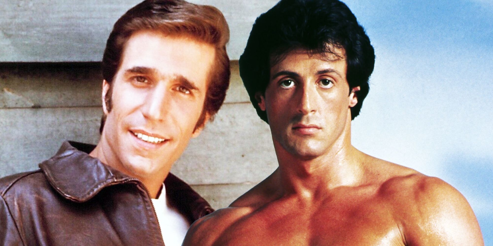 Rocky Balboa and Fonzie from Happy Days