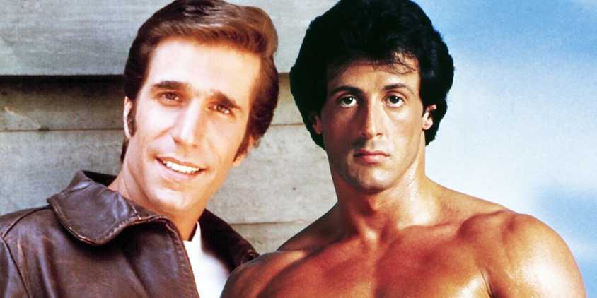 Rocky Balboa and Fonzie from Happy Days