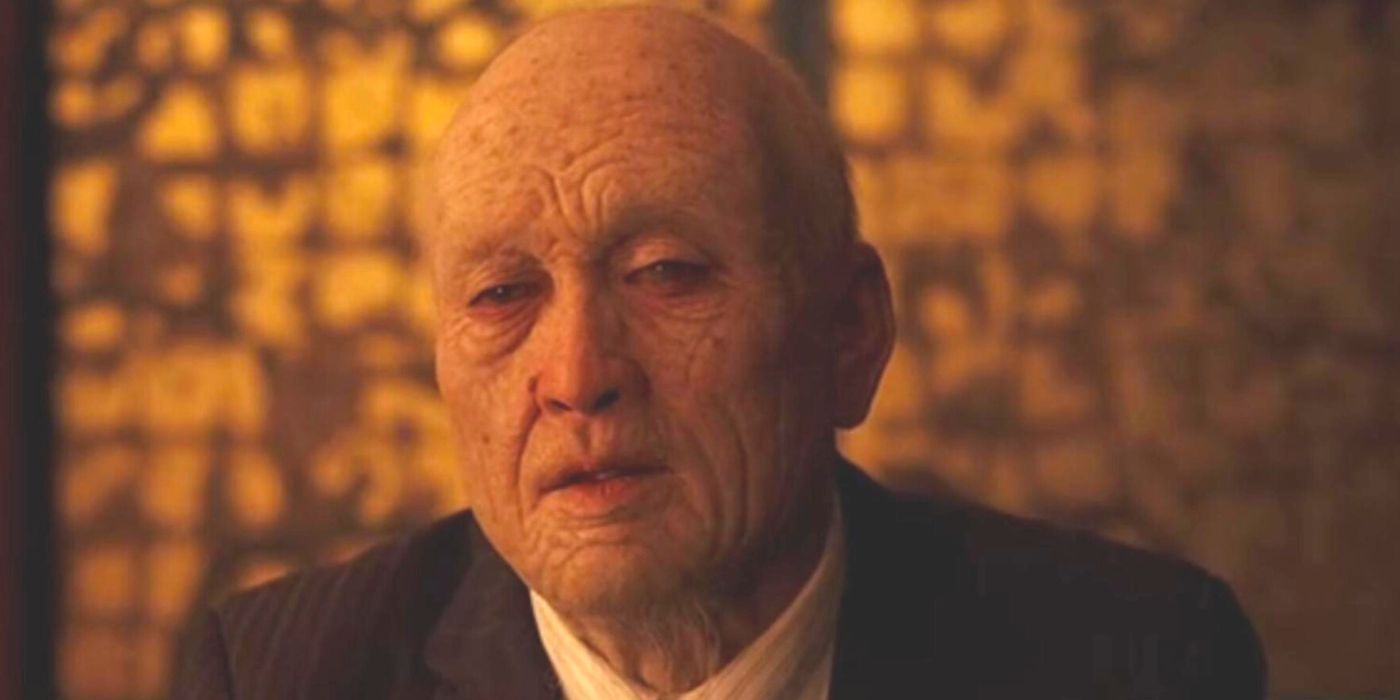 Saito as an old man in Inception