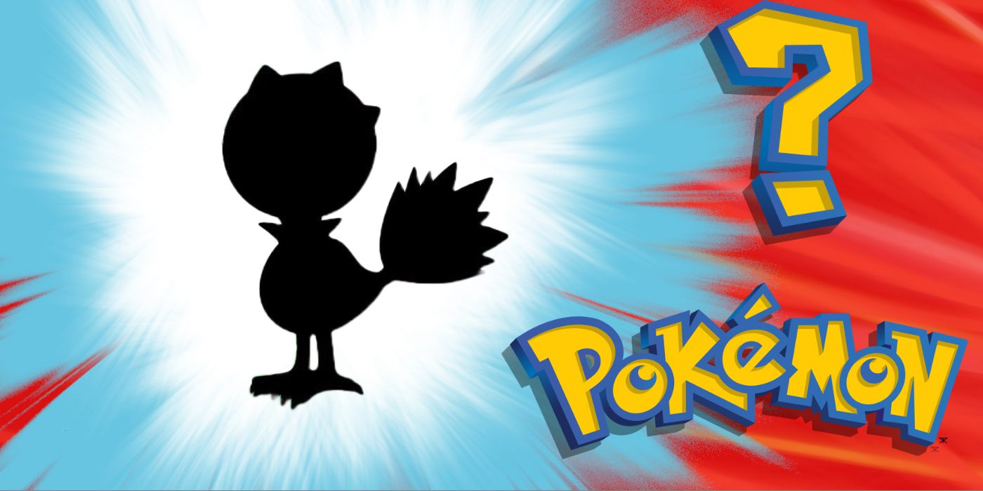 Image of a mysterious bird Pokémon's silhouette in 