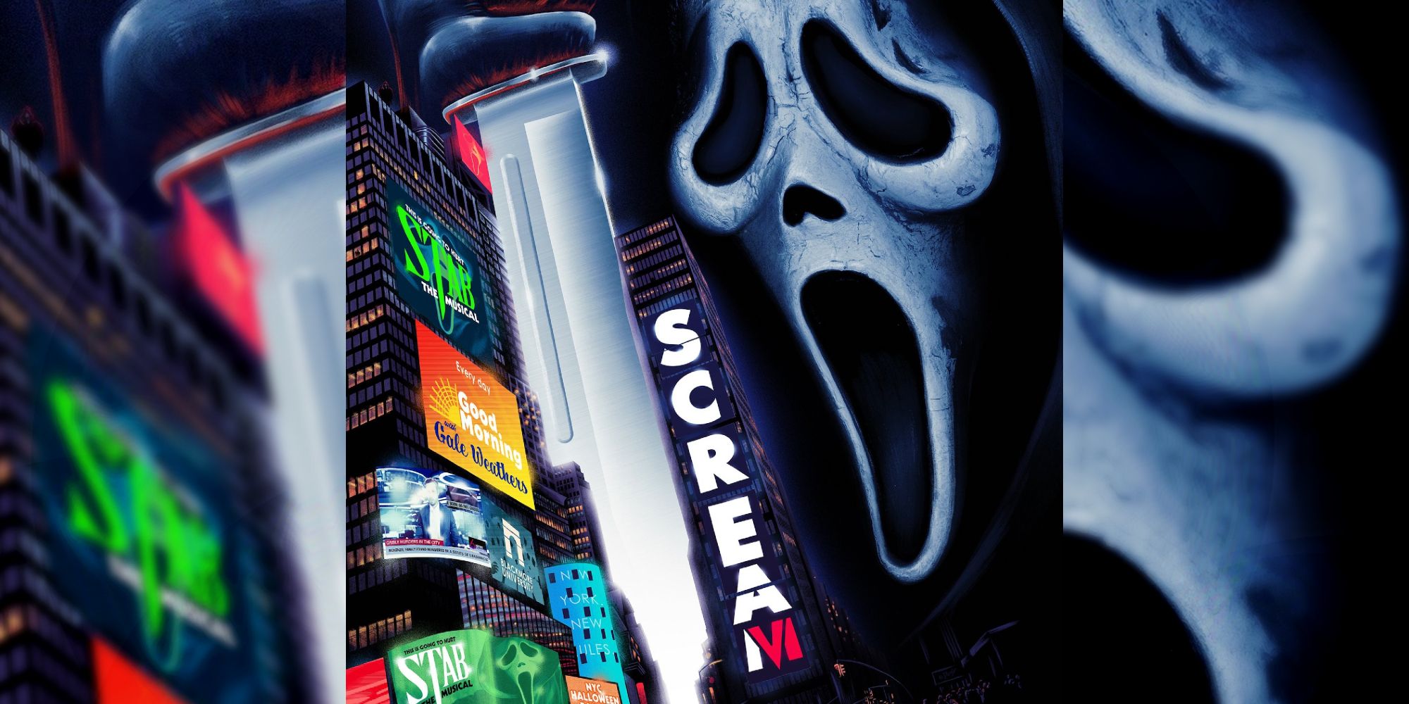 New York New Rules Blood Knife Ghostface Scream 6 Poster, Horror