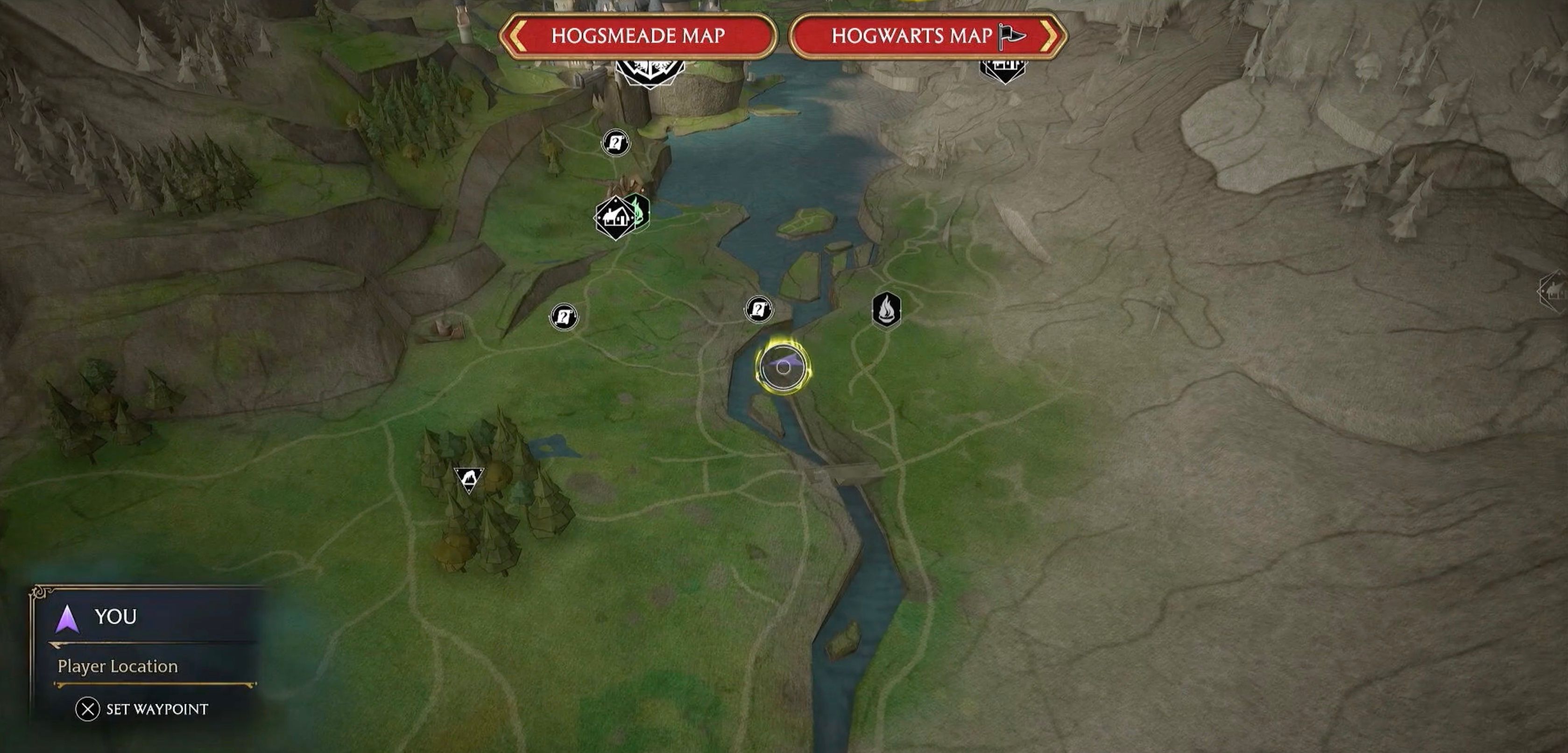 Lucking flies location on the map in hogwarts legacy