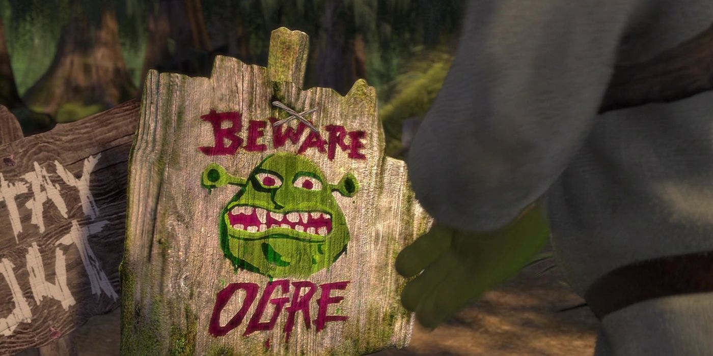 Shrek Beware of Ogre sign