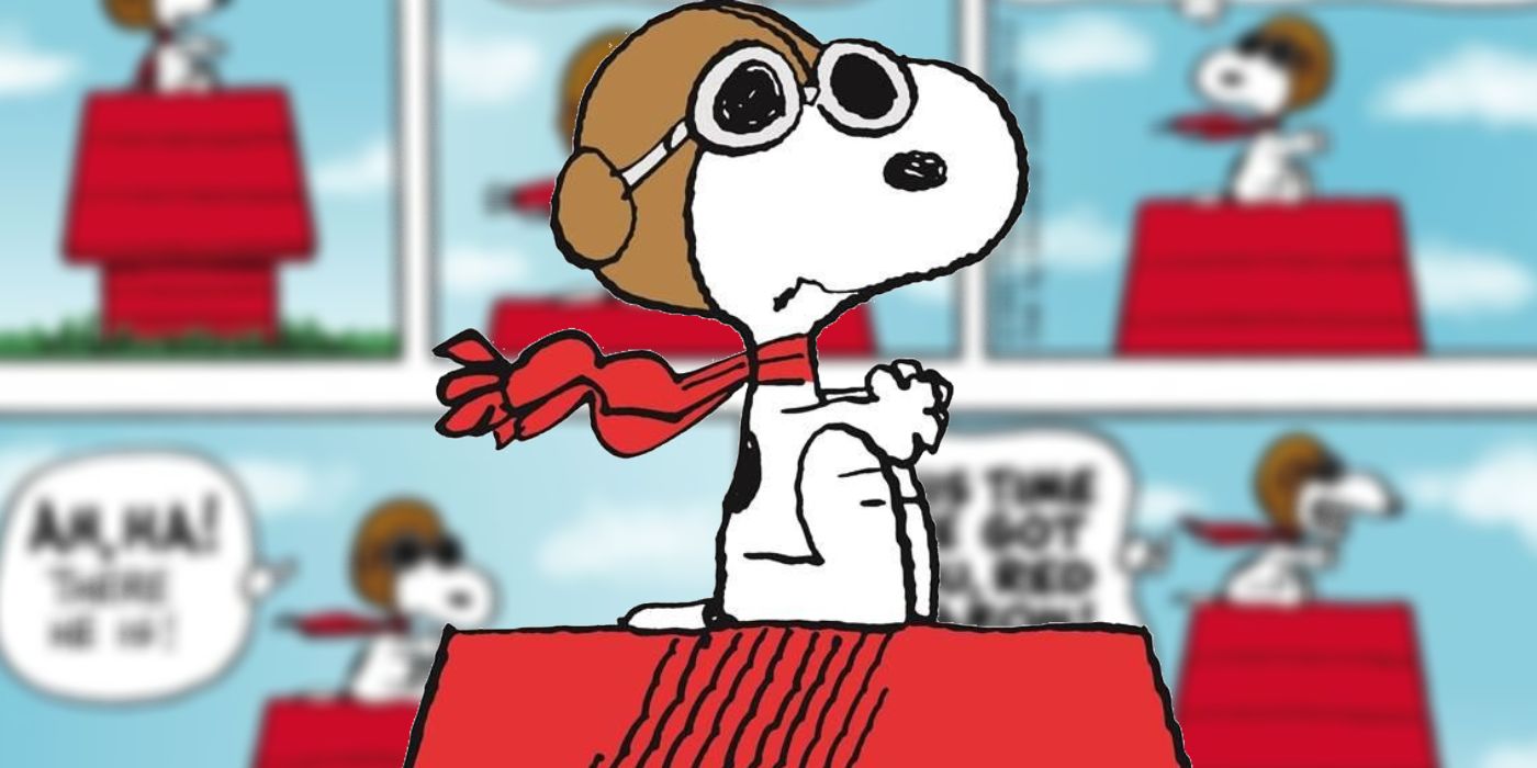 Snoopy as the World War 1 Flying Ace