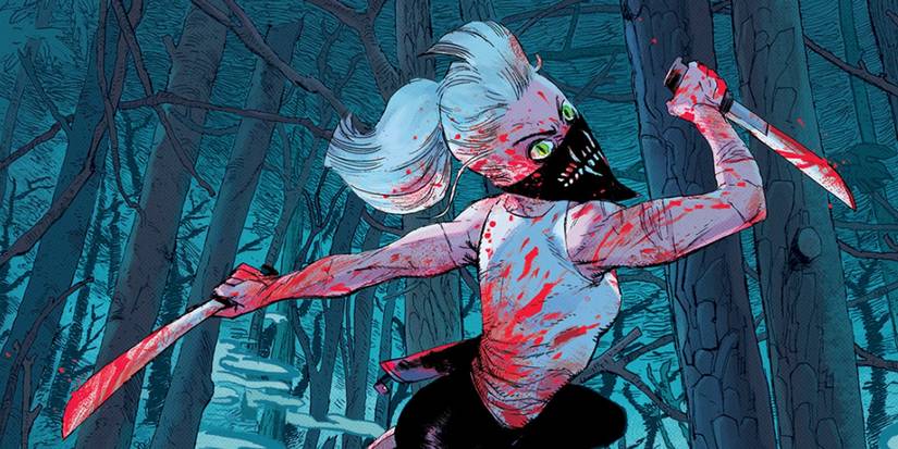 Comic book art: Erica Slaughter on the cover of Something Is Killing the Children book one.