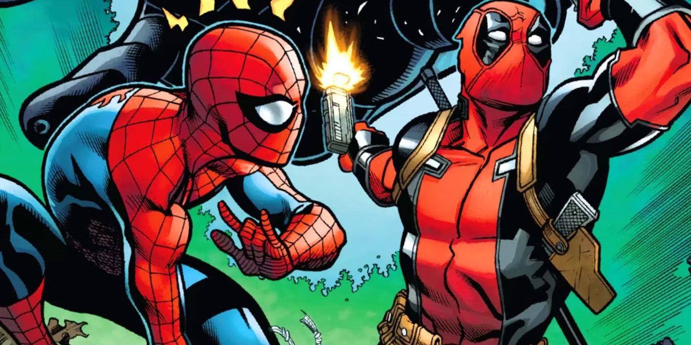 homem aranha e deadpool na marvel comics