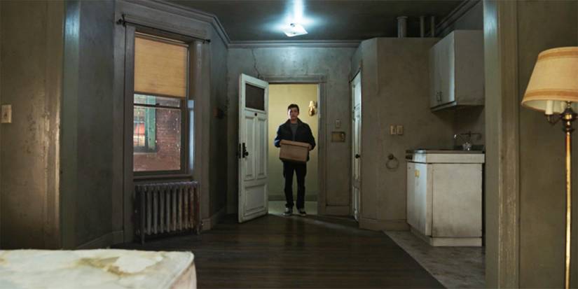 Spider-Man No Way Home ending scene showing Peter's apartment